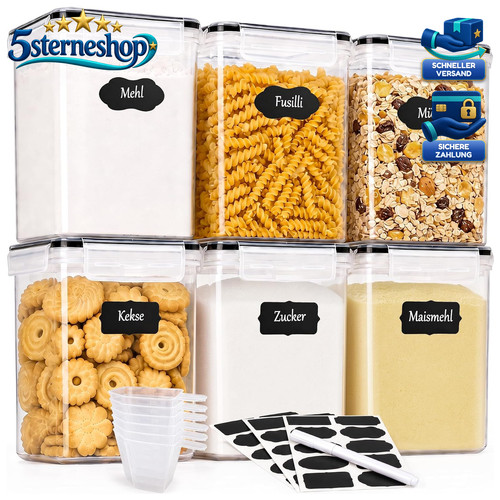 Vorratsdosen set 6 stück - 2,5l,