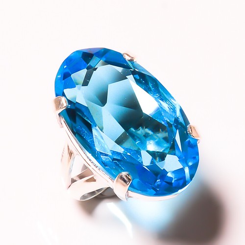 Blauer topas edelstein - topas, 925