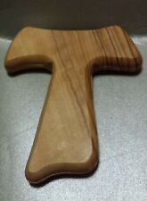 Handschmeichler Kreuz, Tau, Antoniuskreuz - Olivenholz, Heiliges Land, Bethlehem