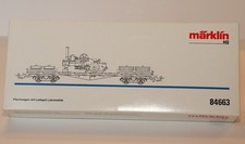 Marklin 84663 - HO - Flachwagen mit Ladegut Lokomobile