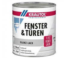 €14,00L  2,25 L  Krautol Fenster & Türen  1-2-3 Venti Lack glanz ventilierend