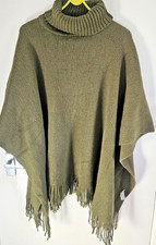 TU One Size Damen grün Poncho