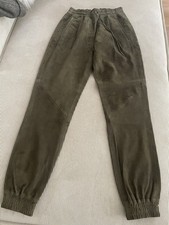 Lässige Arma Lederhose Wildleder Olive Gr. 36 NEU!