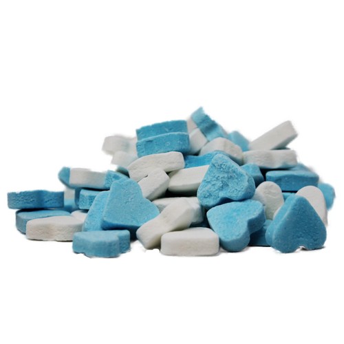 Blau weiße pfefferminz - weiße, herzen