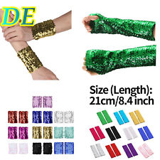 Damen Armstulpen Glitzer