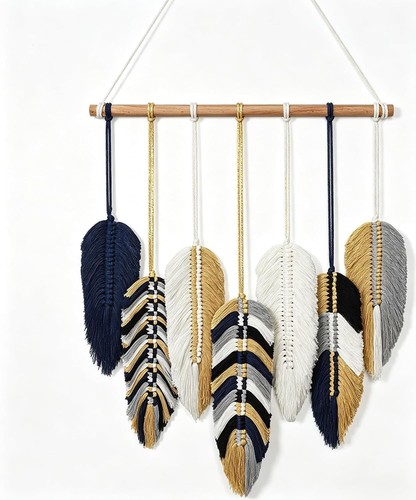 Makramee wandbehang boho chic - makramee,