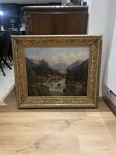 Antikes Landschaftsgemälde