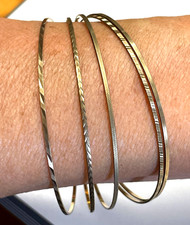 333 Gold 8 K Gelbgold 5 in 1 Armreifen Armreif Armschmuck klassisch elegant