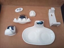 Bad Set Bahamabeige Retro 70er Chrom Zahnputz Becherhalter Haken Handtuchhalter