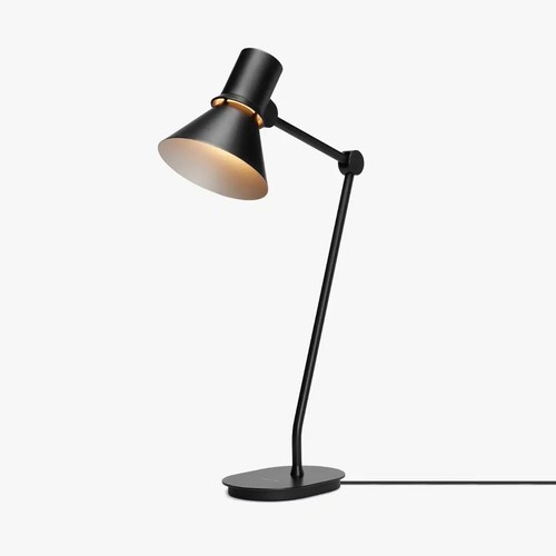 Nachttischlampe matt schwarz