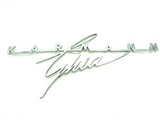 Schriftzug Karmann Ghia Heckklappe Embleme VW Volkswagen Karmann Ghia 14 -`62
