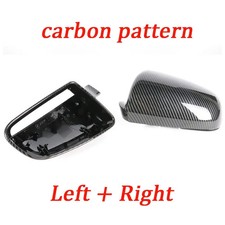 2 Carbon Optik Spiegelkappen Gehäuse Für Audi A4 B7 A6 C6 04-08 Ohne Lane Assist