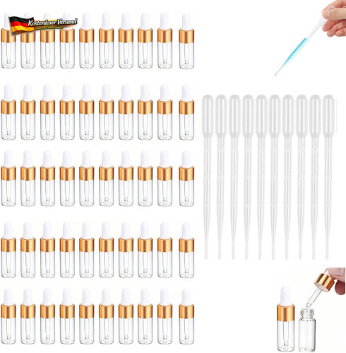 Mini pipettenflasche 3ml glas - mini,