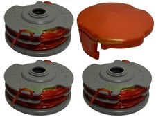 3 X Fadenspule + Kappe für Lux E-RT-450 550 650 Einhell NRT 530 / FL513937100