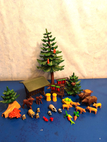 Viele waldtiere tannen 3x - waldtiere,