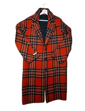Langer Mantel kariert Tartan