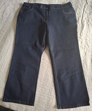 *CANDA* Bootcut Jeans Gr. 27  Stretch Mid Waist dunkelblau NEU