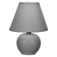 Tischleuchte - grau - Keramik