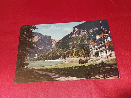 Antike postkarte pragser - postkarte,