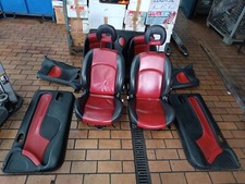 Peugeot 206 CC Sitze Sitz Ausstattung Leder Sitzausstattung Schwarz Rot