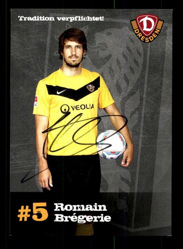 Romain bregerie autogrammkarte - romain,
