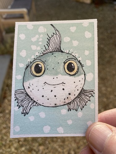 Aceo aquarell gemalt auf - aceo, aquarell,