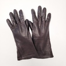 Lederhandschuhe Damen Gr.7 dunkelbraun 25 cm lang sehr gepflegtes, weiches Leder