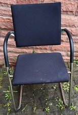 Mauser  Stahlrohr Stoff Sessel, Stuhl