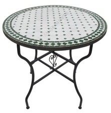 Mediterraner Mosaiktisch Rund