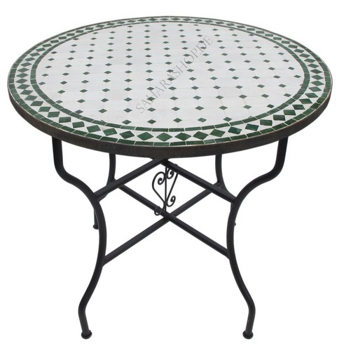 Mediterraner mosaiktisch rund - mediterraner,