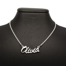 Namenskette 925 Silber Kette mit Wunschname - Personalisierte Halskette