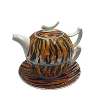 Tea Logic Fine Bone China Teeset „Tea for One“ – Tiger Design