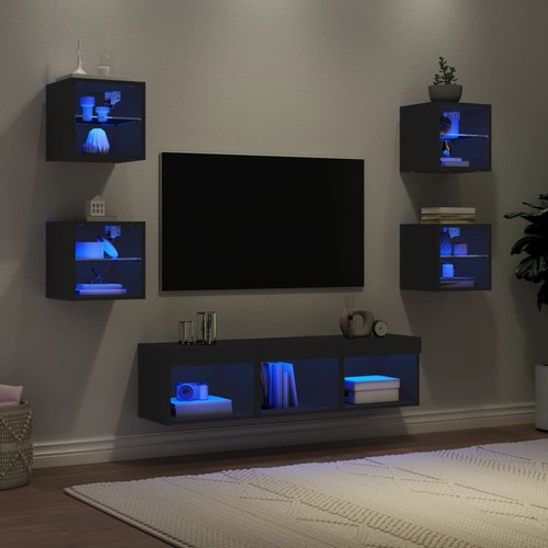 Wohnwand mit led wohnzimmer - mit,