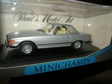 1:43 Minichamps Mercedes-Benz 350 SL Cabrio R107 Hard Top silver/silber in VP