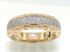 Schwerer Ring 375 Gelbgold 9K