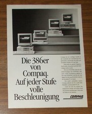 Seltene Werbung COMPAQ DESKPRO
