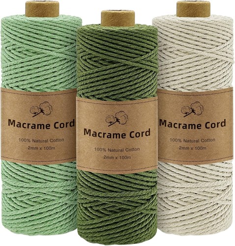 Makramee garn 2mm x100m - makramee,