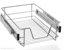 Küchen Regal Teleskopschublade, Aufbewahrungskörbe mit Schubladenauszüge 2 Stück