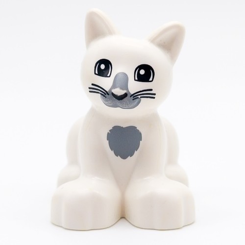 Lego duplo katze weiß grau - duplo,
