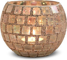 Teelichthalter Mosaik Glas