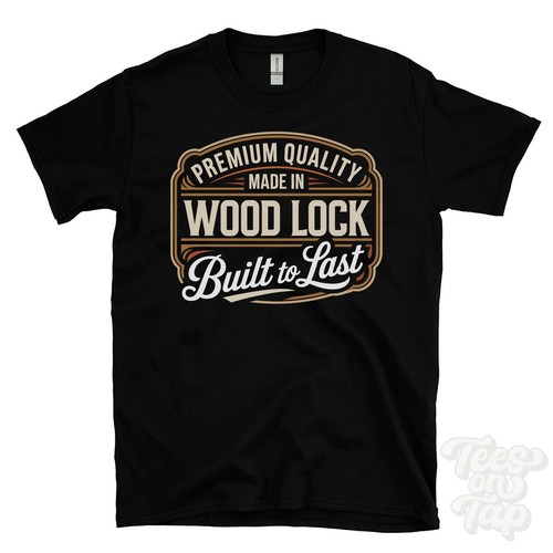 Made wood lock - made, in