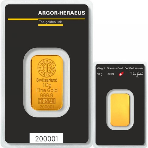 Argor heraeus 10g goldbarren - argor,