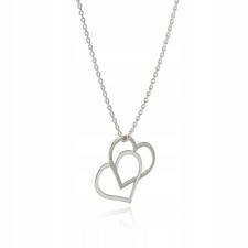 925 Silber Platin Halskette