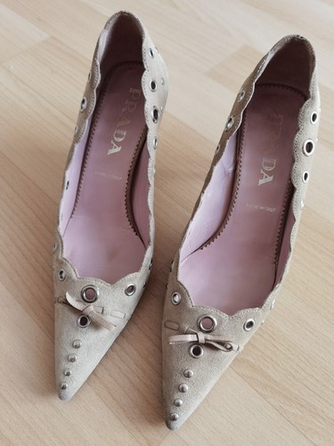 Prada iconic eyelet bow kitten - bow,
