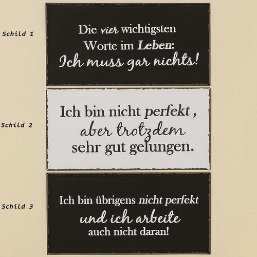 Schild emma lackiert - schild,