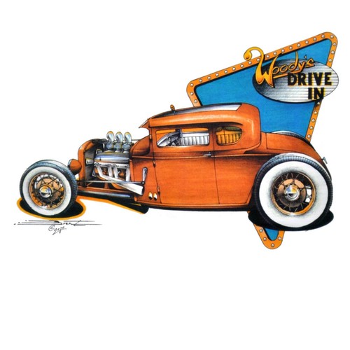 Auto shirt hot rod - auto,