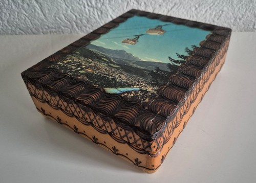 Handgearbeitete holz schatulle - handgearbeitete, holz-schatulle