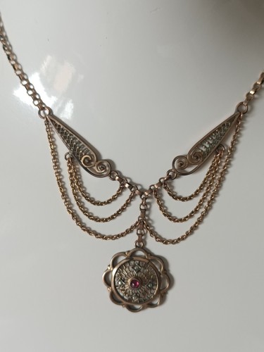 Halskette antik jugendstil - ,