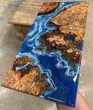 Blue Epoxidharz River Table