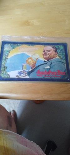 Bierwerbung blechschild - bierwerbung,